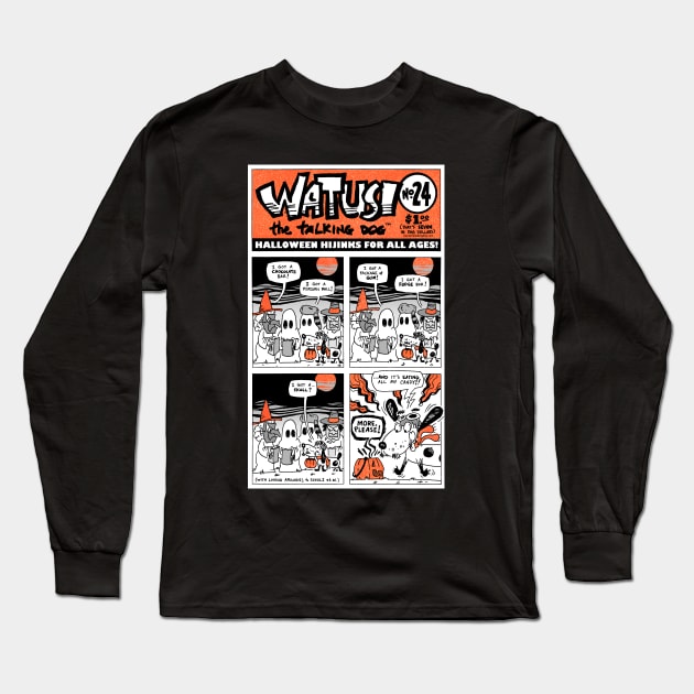 Halloween Hi-Jinks! Long Sleeve T-Shirt by SmearySoapbox